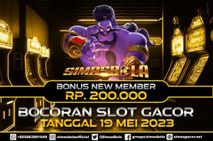 BOCORAN SLOT GACOR HARI INI TANGGAL 19 MEI 2023