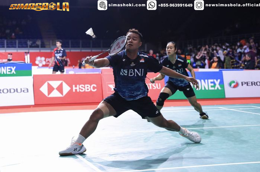 Ganda campuran Indonesia, Rehan Naufal Kusharjanto, berhasil melewati laga sengit pada babak pertama Malaysia Masters 2023.