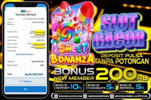 BUKTI JACKPOT BERMAIN SWEET BONANZA PRAGMATIC PLAY 31 JULI 2023