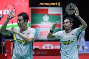 Indonesia meloloskan lima wakil ke babak perempat final Japan Open 2023 setelah bertanding di Yoyogi National Gymnasium, Kamis (27/7/2023).