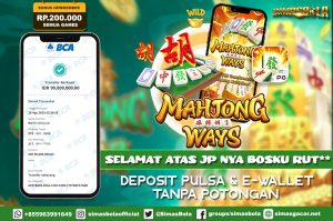 BUKTI KEMENANGAN DI SIMASBOLA TEPATNYA DI PG SOFT ( MAHJONG WAYS2 ) 28 AGUSTUS 2023