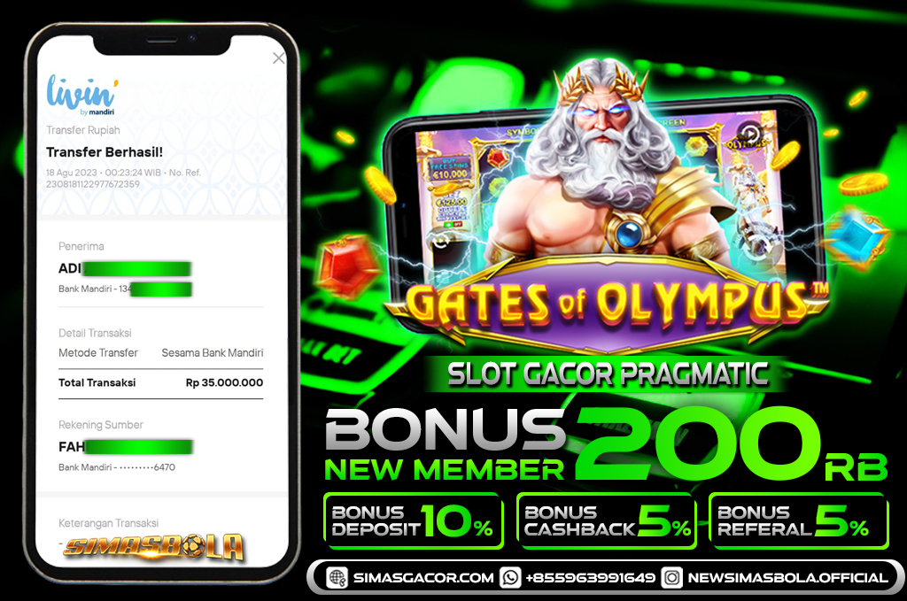 BUKTI KEMENANGAN SLOT GACOR PRAGMATIC PLAY GATES OF OLYMPUS 18 AGUSTUS 2023