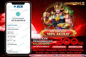 BUKTI ASLI PEMENANG SLOT GACOR PRAGMATIC PLAY SIMASBOLA 19 AGUSTUS 2023