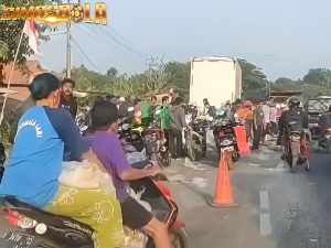 Viral Mobil Susu Kaleng Terguling di Pantura Viral di media sosial rekaman video amatir mem perlihatkan truk bermuatan susu kaleng terguling