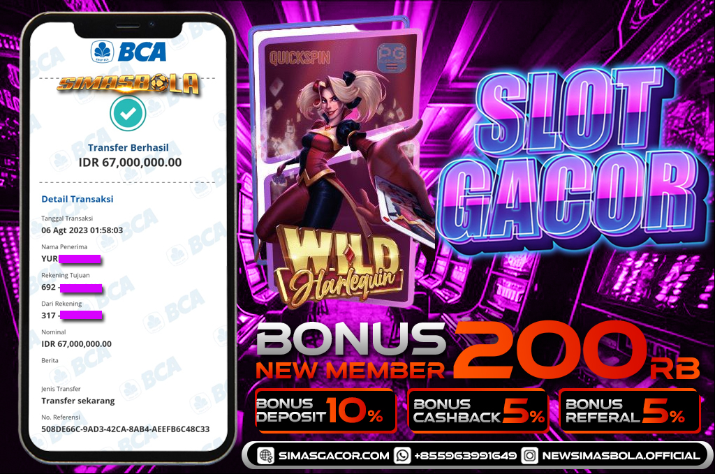 BUKTI JACKPOT BERMAIN WILD HARLEQUIN PG SOFT SLOT 06 AGUSTUS 2023