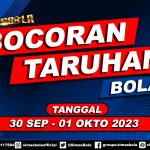 BOCORAN PERTANDINGAN BOLA 30 SEPTEMBER - 01 OKTOBER 2023