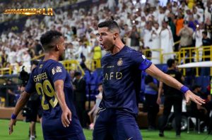 Dalam usia 38 tahun, Cristiano Ronaldo berhasil memuncaki daftar raja gol sekaligus raja assist sementara Liga Arab Saudi 2023-2024.