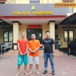 Detik-detik Duo Penjudi Slot Curi Spion Duo sekawan, Nur Aji (29) dan Adam Sulaiman (37), di tangkap polisi setelah mencuri spion mobil Mazda CX