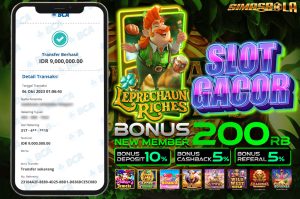 BUKTI KEMENANGAN LEPRECHAUN RICHES MEMBER SIMASBOLA 06 OKTOBER 2023