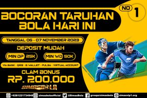 BOCORAN PERTANDINGAN BOLA 15 - 16 NOVEMBER 2023