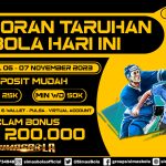 BOCORAN PERTANDINGAN BOLA 18 - 19 NOVEMBER 2023