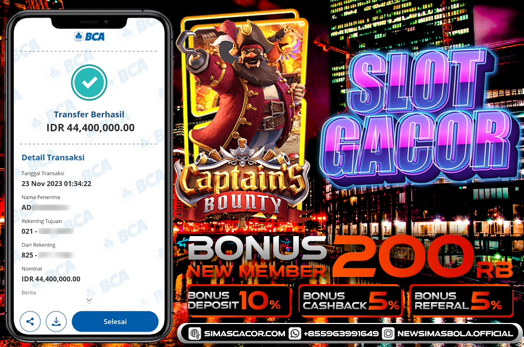 BUKTI PEMENANG CAPTAIN'S BOUNTY TANGGAL 23 NOVEMBER 2023 BERSAMA SIMASBOLA