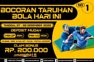 JADWAL PERTANDINGAN BOLA 27 – 28 DESEMBER 2023ENGLISH PREMIER LEAGUE28/12 03:30 [14] Brentford vs [11] Wolverhampton Wanderers 0 : 1/2