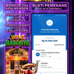 BUKTI PEMENANG TANGGAL 31 JANUARI 2024, Selamat Kepada Member Setia SIMASBOLA Yang Sudah Memenangkan Permainan Slot Bosku AH