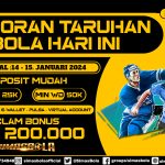 PREDIKSI PERTANDINGAN BOLA 14 – 15 JANUARI 2024