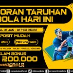 BOCORAN PERTANDINGAN BOLA 31 – 01 FEBRUARI 2024