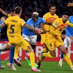 Napoli Vs Barcelona Sama Kuat Laga Napoli versus Barcelona di Liga Champions berakhir tanpa pemenang setelah gol Robert Lewandowski di balas