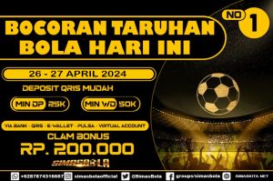 PREDIKSI PERTANDINGAN BOLA 26 – 27 APRIL 2024