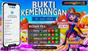 BUKTI PEMENANG TANGGAL 01 JUNI 2024