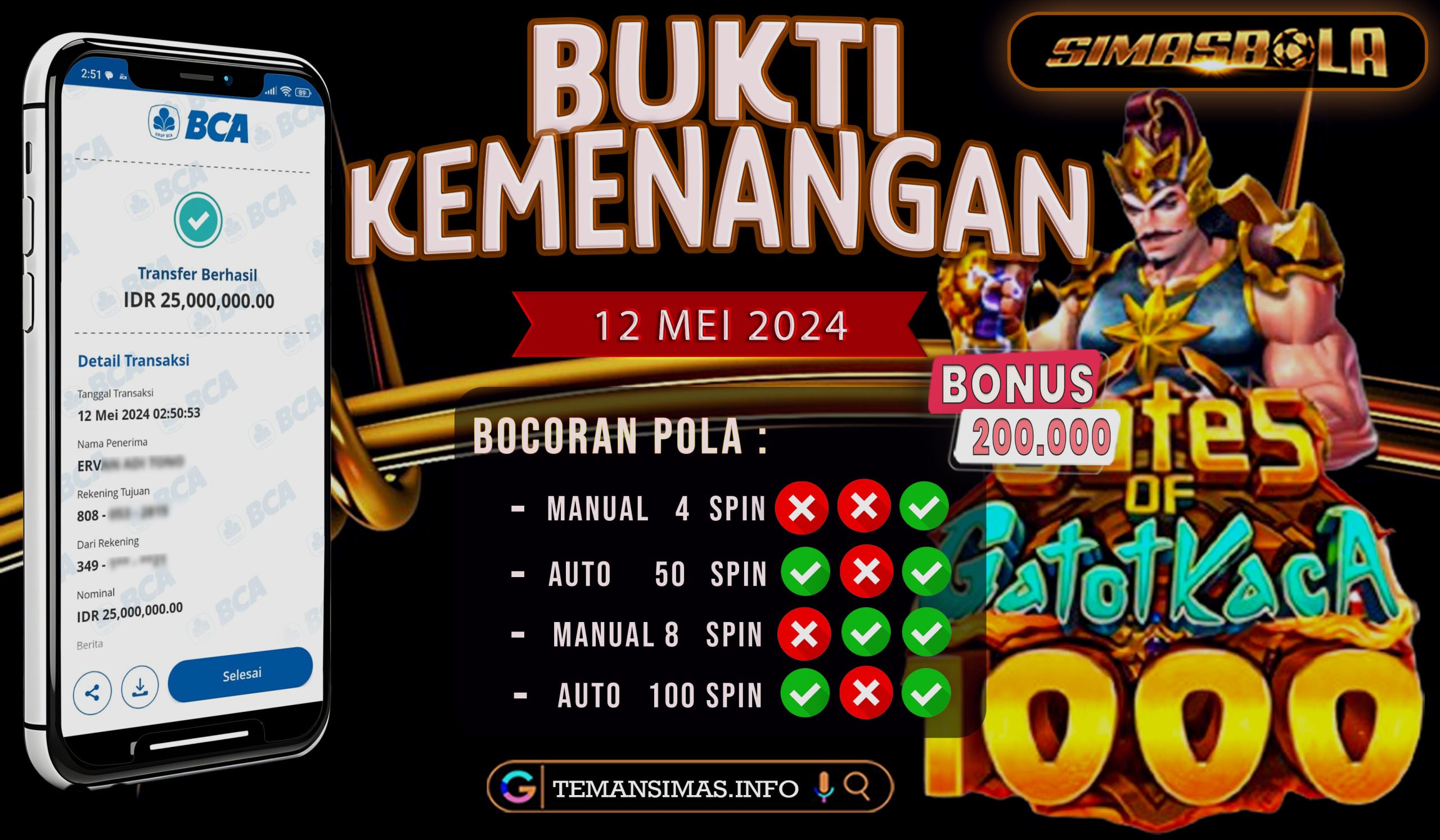 BUKTI PEMENANG TANGGAL 12 MEI 2024