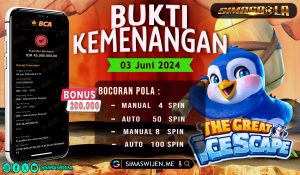 BUKTI PEMENANG TANGGAL 03 JUNI 2024