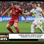 Hasil EURO 2024 - Kompak Mandul Bareng Inggris, Denmark Lolos ke 16 Besar