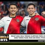 Rekap Hasil Bulu Tangkis Olimpiade Paris 2024 - Debut Manis Fajar/Rian dan Rinov/Pitha