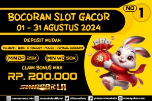 BOCORAN SLOT GACOR HARI INI TANGGAL 08 AGUSTUS 2024. SIMAS BOLA ADALAH SITUS BETINGAN ONLINE SLOT TERLENGKAP DAN TERPERCAYA NOMOR 1