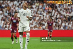 Belum setor gol maupun assist untuk Real Madrid di Liga Spanyol, Kylian Mbappe harus bangun dan menyadari dirinya tidak lagi main