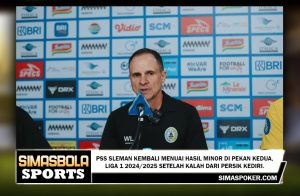 PSS Sleman kembali menuai hasil minor di pekan kedua Liga 1 2024/2025 setelah kalah dari Persik Kediri. Bermain di Stadion Manahan