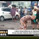 Polisi menemukan obat perangsang dan sejumlah barang yang dibawa oleh sejoli bule Rusia, Georgia Shabalin dan Bezmenova Nadezhda.