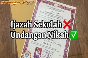 Pernikahan Viral, Kartu Undangannya Unik Bentuk Ijazah, Ada Sidik Jari. Bagi pasangan yang ingin menikah, salah satu persiapan yang tak kalah