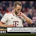 Rekor Gila Harry Kane, 4 Gol sebagai Tiket Masuk Geng Messi dan Ronaldo di Liga Champions