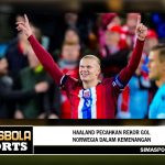 Haaland pecahkan rekor gol Norwegia dalam kemenangan