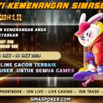 BUKTI PEMENANG HARI INI TANGGAL 20 0KTOBER 2024. SIMAS BOLA ADALAH SITUS BETINGAN ONLINE SLOT TERLENGKAP DAN TERPERCAYA NOMOR 1 DI INDONESIA.