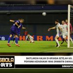 Skotlandia kalah di Kroasia setelah gol penyama kedudukan yang dramatis dianulir