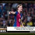 Akhirnya Comeback di Barcelona, Frenkie De Jong Full Senyum