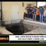 Viral Lantai Masjid di Medan Amblas saat Salat Jumat, 2 Orang Luka