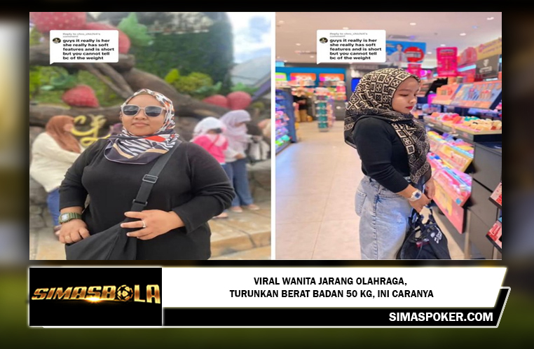 Viral Wanita Jarang Olahraga, Turunkan Berat Badan 50 Kg, Ini Caranya