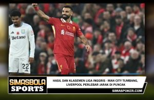 Hasil dan Klasemen Liga Inggris - Man City Tumbang, Liverpool Perlebar Jarak di Puncak