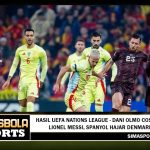 Hasil UEFA Nations League - Dani Olmo Cosplay Lionel Messi, Spanyol Hajar Denmark