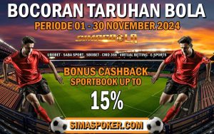 PREDIKSI PERTANDINGAN BOLA 15 – 16 NOVEMBER 2024. SIMAS BOLA ADALAH SITUS BETINGAN ONLINE SLOT TERLENGKAP DAN TERPERCAYA NOMOR 1