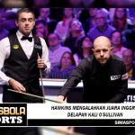 Hawkins mengalahkan juara Inggris delapan kali O'Sullivan