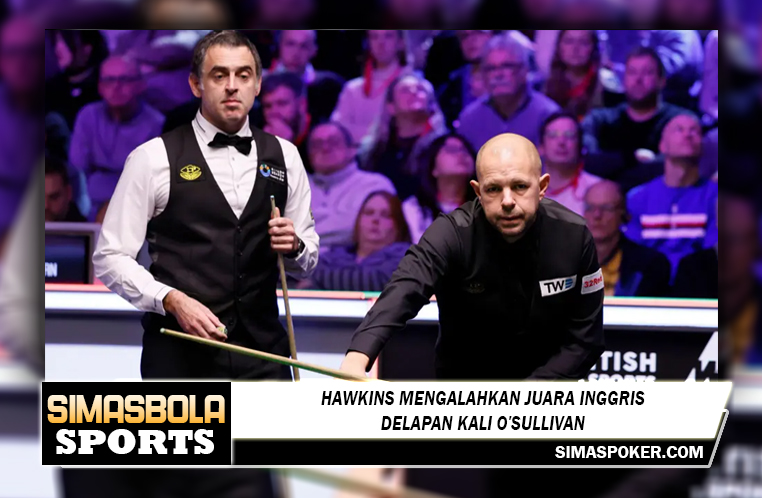 Hawkins mengalahkan juara Inggris delapan kali O'Sullivan