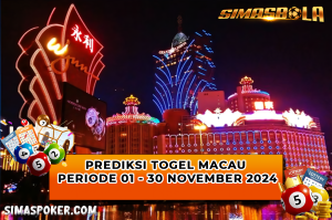 PREDIKSI BOCORAN TOGEL TOTO MACAU 30 NOVEMBER 2024