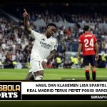 Hasil dan Klasemen Liga Spanyol - Real Madrid Terus Pepet Posisi Barcelona