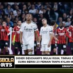 Didier Deschamps tampak resah dan menegaskan timnas Prancis hanya punya 23 pemain tanpa bintang Real Madrid itu.