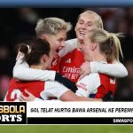 Gol telat Hurtig bawa Arsenal ke perempat final