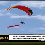 Viral Pendaki Pakai Paralayang Turun dari Puncak Gunung Agung, Diduga WNA