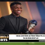 Vinicius Junior Resmi Jadi Pemain Terbaik FIFA 2024, Tak Ada Drama Boikot Lagi